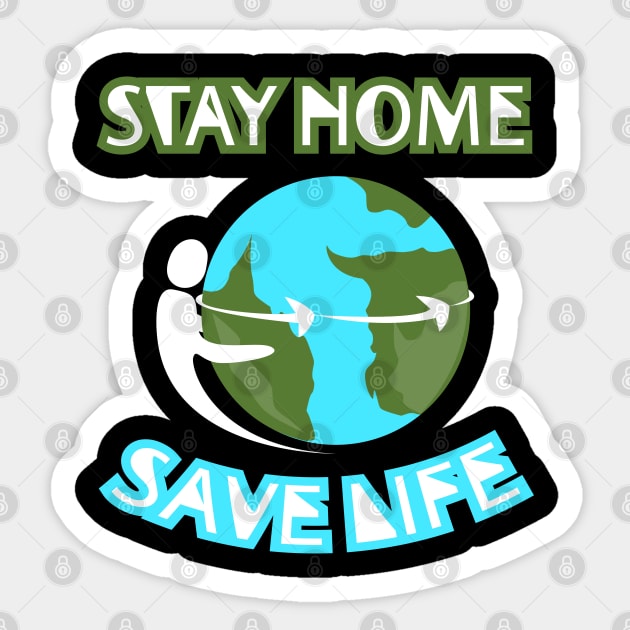 Stay Home Save Life Sticker by Wilda Khairunnisa